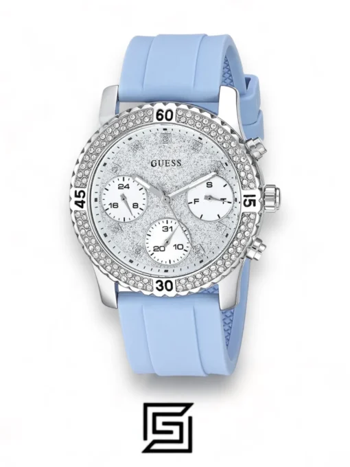 For women,Watches,For women,Original Watches Guess original-watches Women's Stone Studded Rubber Analog Watch - W1098L3 Guess