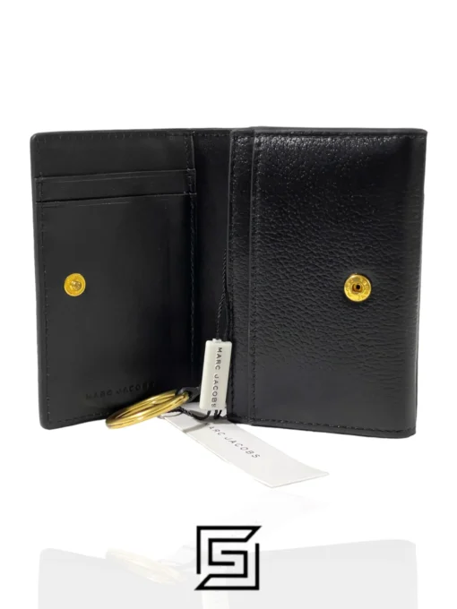 Leather,Wallets,For women wallets Marc Jacobs Women Double J Multi Leather Wallet Black M0012078 Marc Jacobs