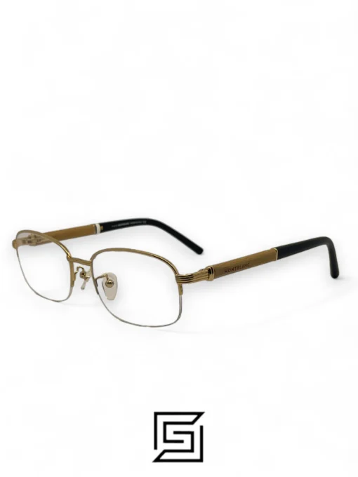 Eyeglasses,For men MontBlanc eyeglasses NEW MONT BLANC MB 447 028 GOLD WOOD MontBlanc