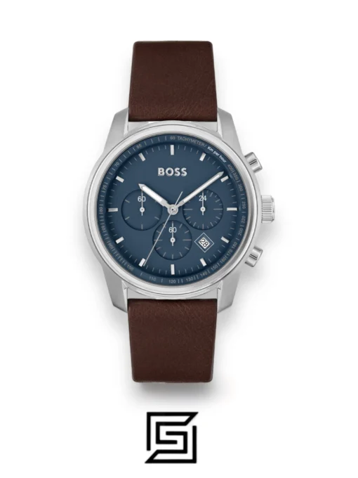 For men,Watches,For men,Original Watches Hugo Boss watches BOSS Chronograph Quartz Watch for Men with Brown Leather Strap - 1514002 Hugo Boss