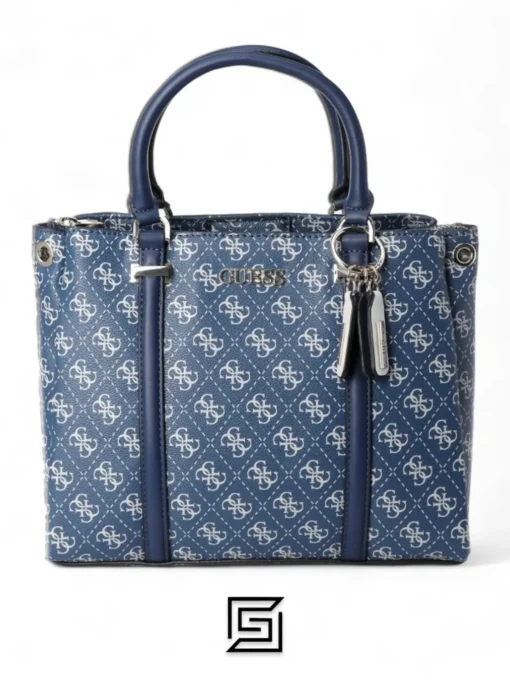 Bags,Leather leather GUESS womens Washington Girlfriend Satchel SATCHEL HWSG8124060 blue Guess