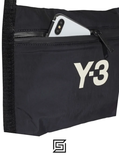 Bags,Leather leather Y-3 Black CH3 Sacoche Messenger Bag Y-3