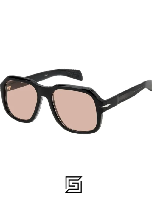 For men,Sunglasses David Beckham sunglasses DB 7090/S - Black Silver - Nude Red David Beckham