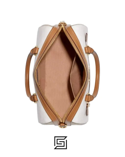 Bags,Leather Coach leather Rowan Satchel Bag In Blocked Signature Canvas Style No. CA149 Coach