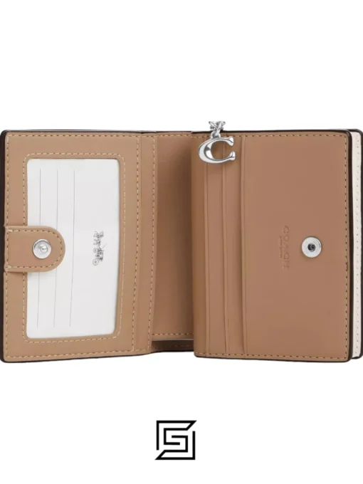 Leather,Wallets,For women Coach wallets Snap Wallet In Signature Canvas C3309 WHITE Coach