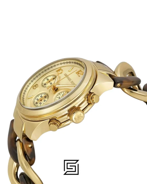 For women,Watches Michael Kors watches Collection Women's MK4222 Chain Watch Gold/Tortoise Watch Michael Kors