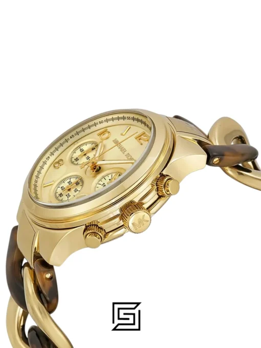 For women,Watches Michael Kors watches Collection Women's MK4222 Chain Watch Gold/Tortoise Watch Michael Kors