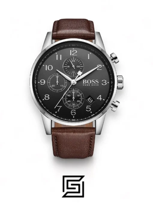 For men,Watches,For men,Original Watches original-watches Hugo Boss Men's Black Dial Leather Band Watch - 1513494 Hugo Boss