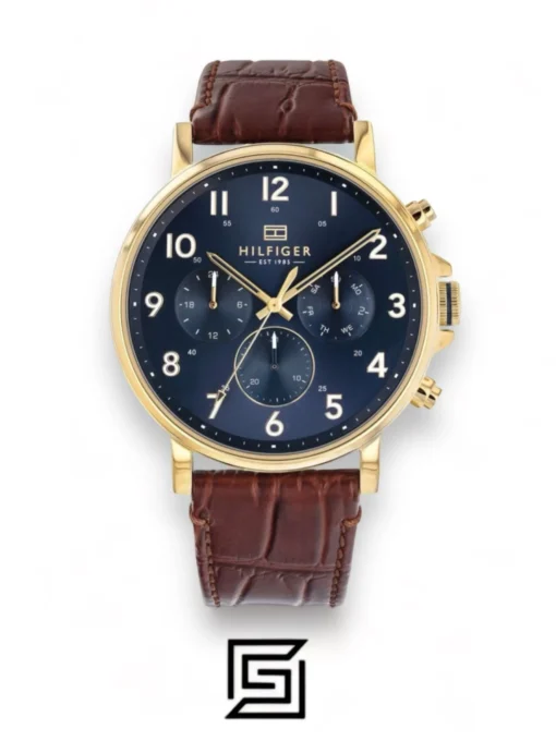 For men,Watches,For men,Original Watches Tommy Hilfiger watches Men's Blue Dial Leather Band Watch - 1710380 Tommy Hilfiger