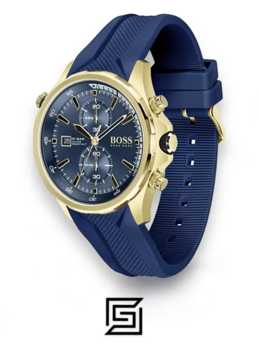 For men,Watches,For men,Original Watches Hugo Boss watches Chronograph Quartz Watch for Men with Blue Silicone Bracelet - 1513822 Hugo Boss