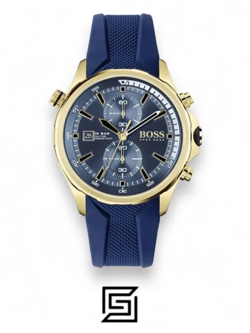 For men,Watches,For men,Original Watches Hugo Boss watches Chronograph Quartz Watch for Men with Blue Silicone Bracelet - 1513822 Hugo Boss