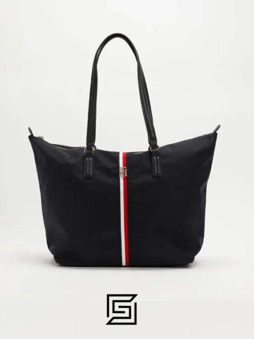 Bags,For women,Leather leather HANDBAG TOMMY HILFIGER Poppy Tote Corp AW0AW11368 0GY Tommy Hilfiger