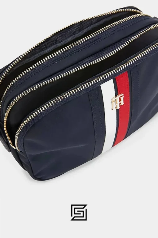 Bags,Leather leather Shoulder bag Tommy Hilfiger Poppy Crossover bag dark blue AW0AW13154 Tommy Hilfiger